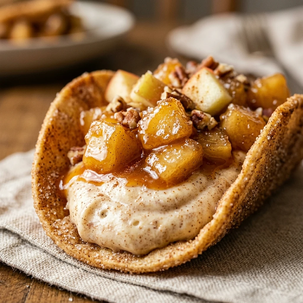Candy Apple Cheesecake Tacos Recipe