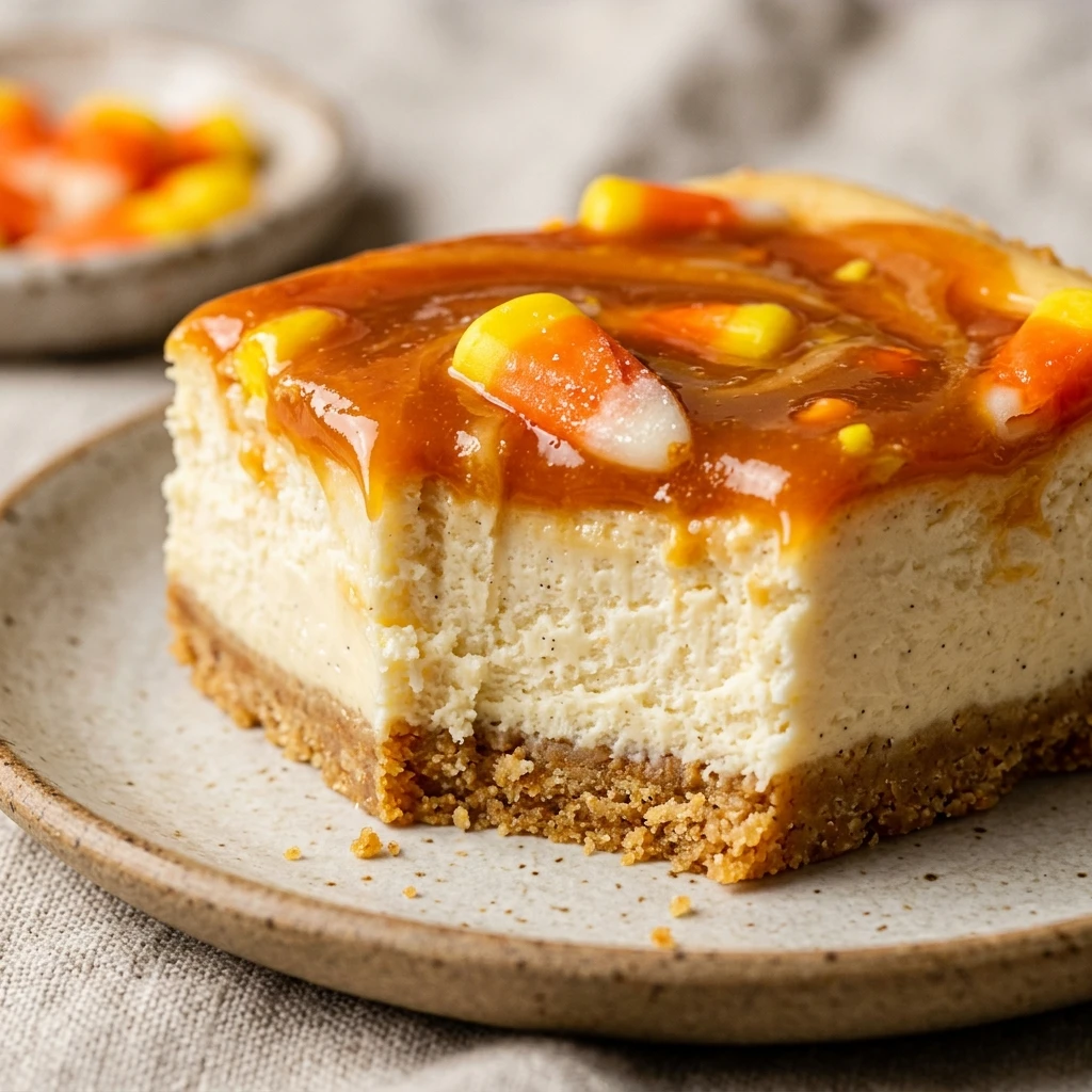 Candy Corn Cheesecake Bars Recipe