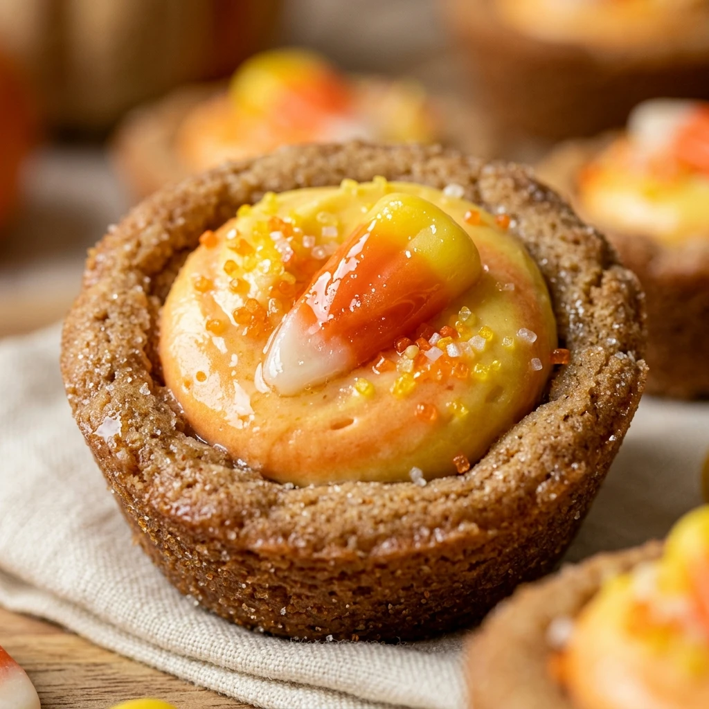 Candy Corn Sugar Cookie Cups Recipe