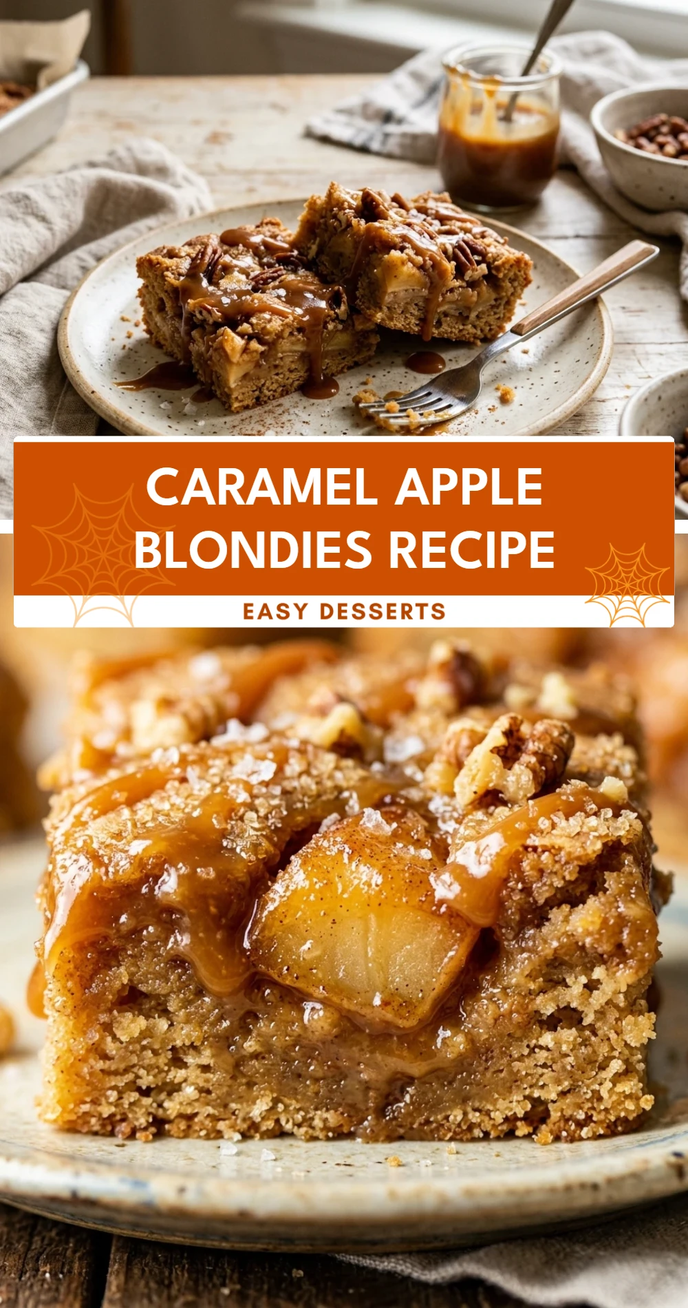 Caramel Apple Blondies Recipe