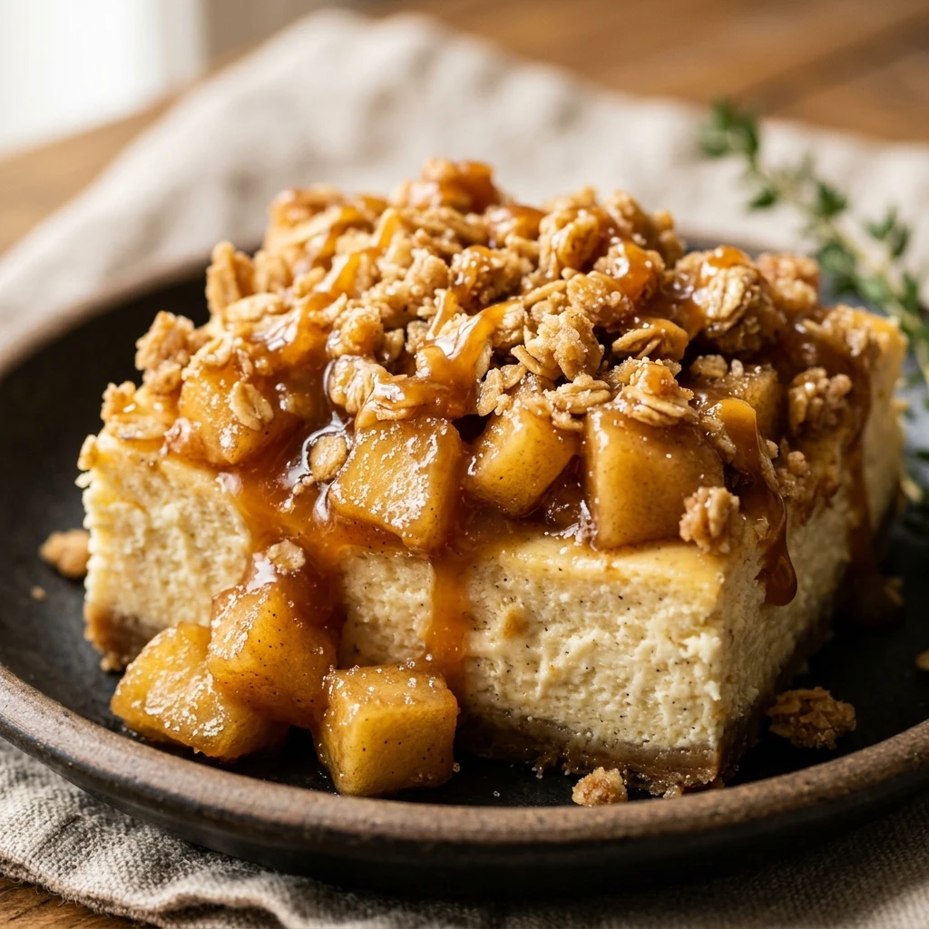 Caramel Apple Cheesecake Bars Recipe