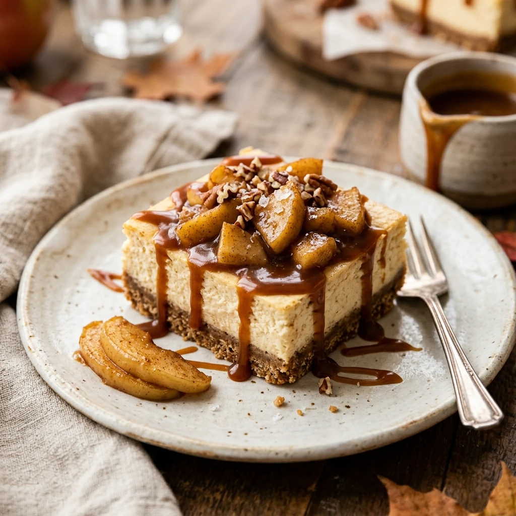 Caramel Apple Cheesecake Bars Recipe