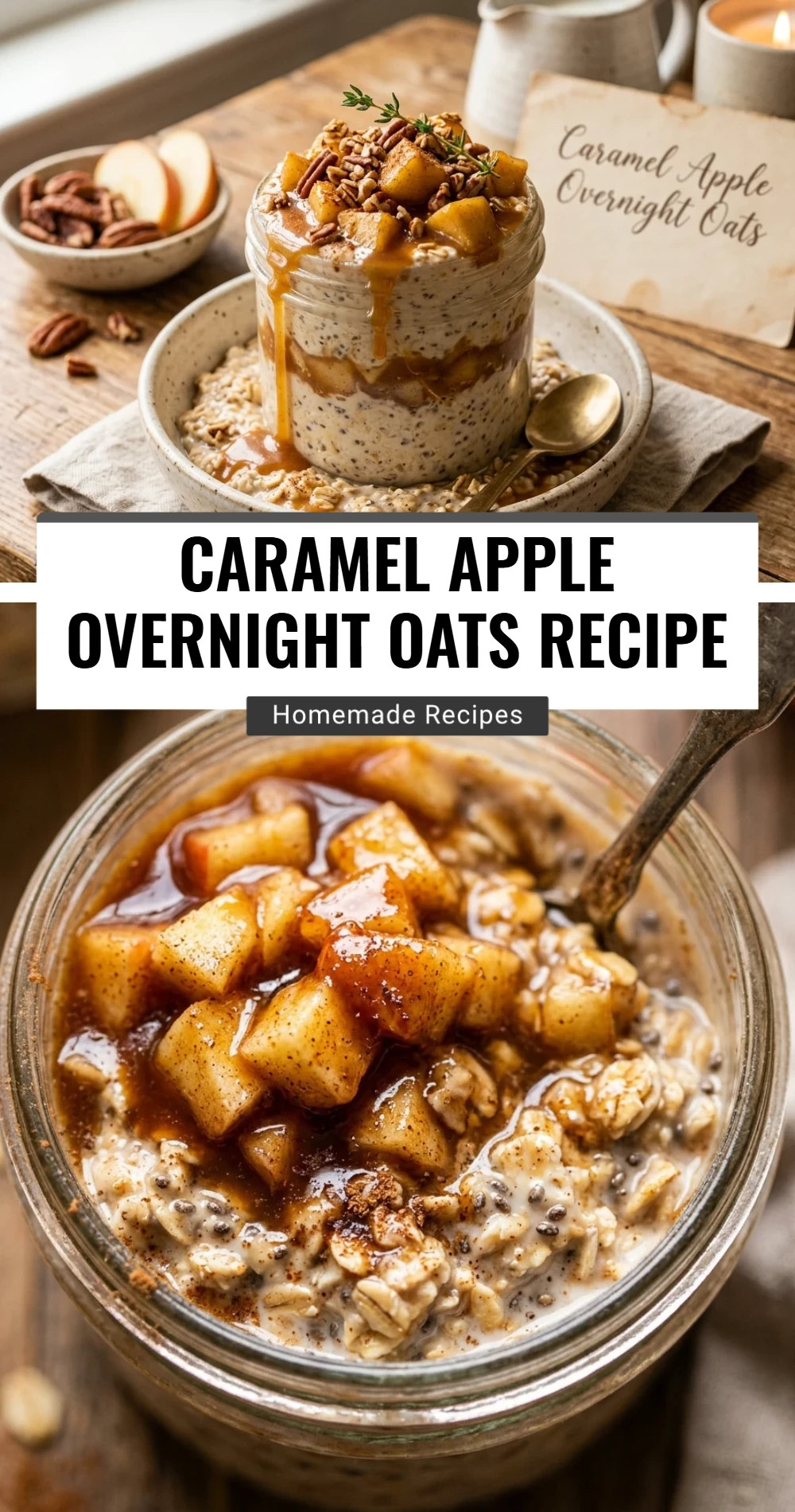 Caramel Apple Overnight Oats Recipe