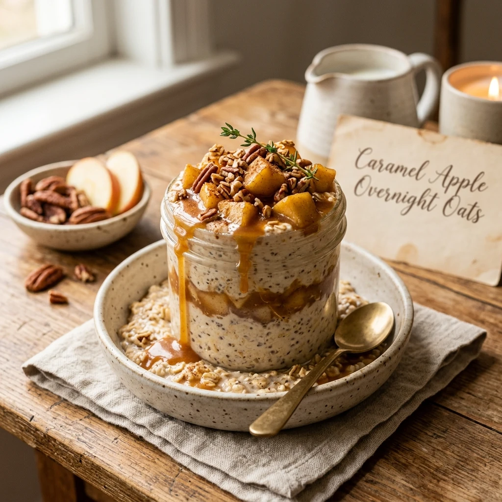 Caramel Apple Overnight Oats Recipe