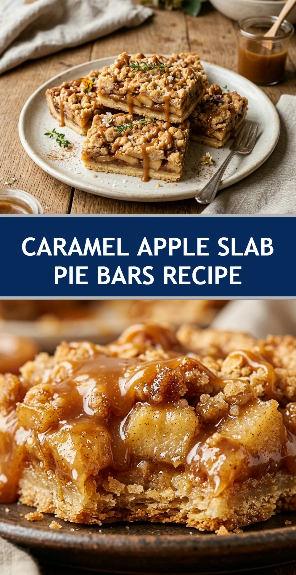 Caramel Apple Slab Pie Bars Recipe