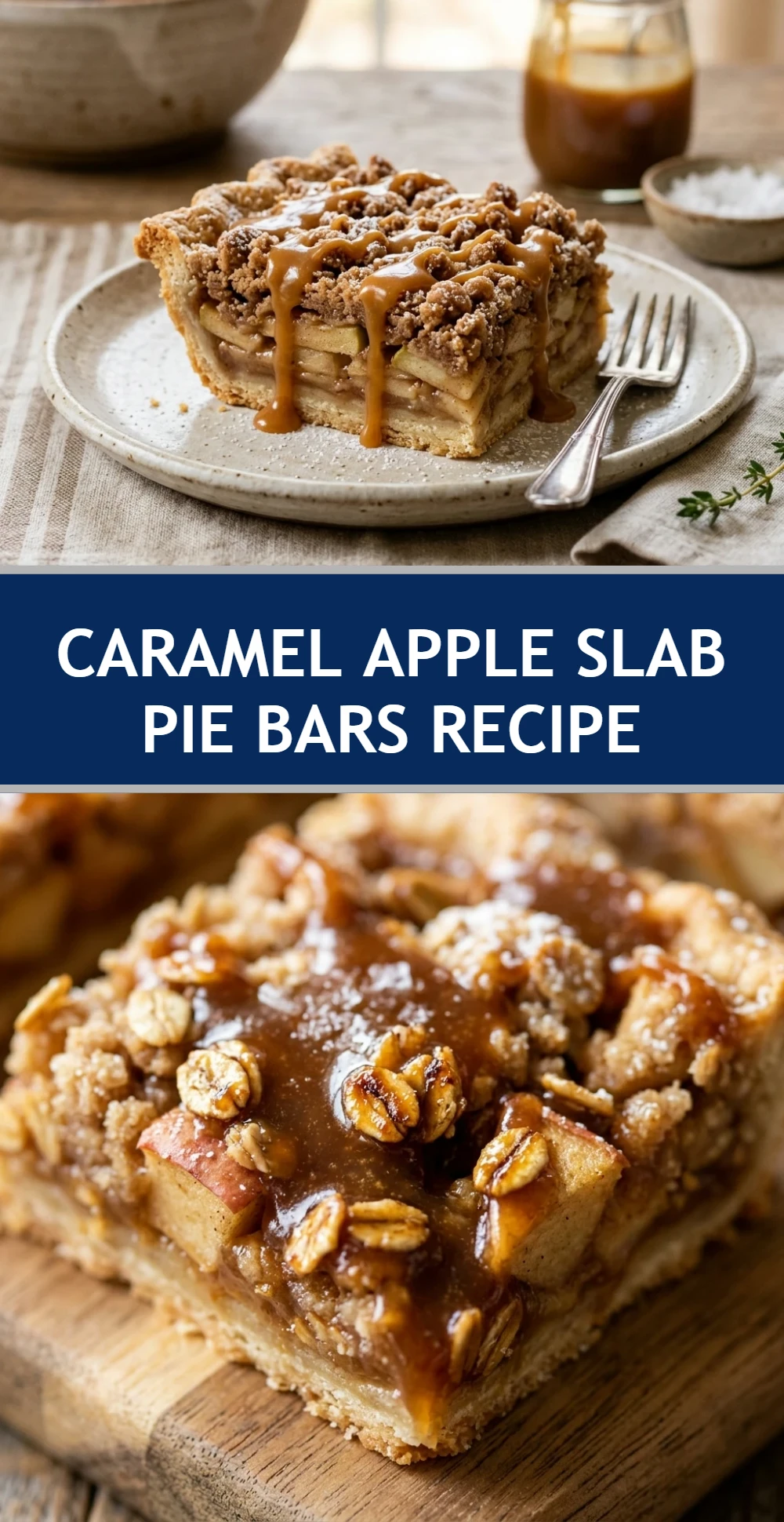 Caramel Apple Slab Pie Bars Recipe