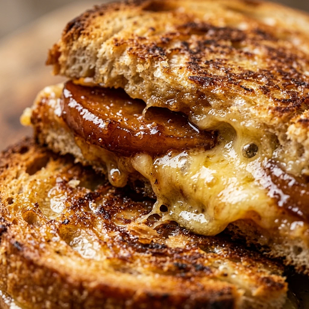 Caramelized Apple And Cheddar Panini Recipe