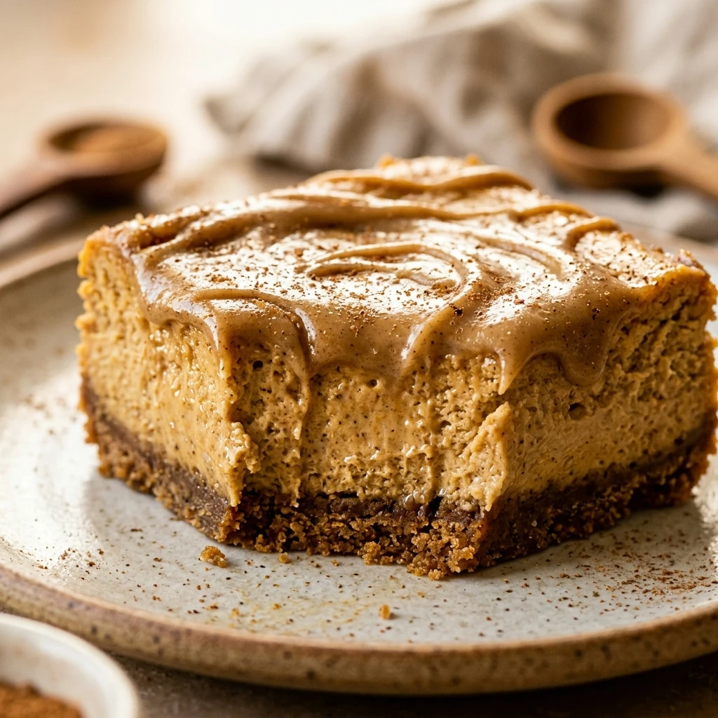 Chai Latte Pumpkin Cheesecake Bars Recipe