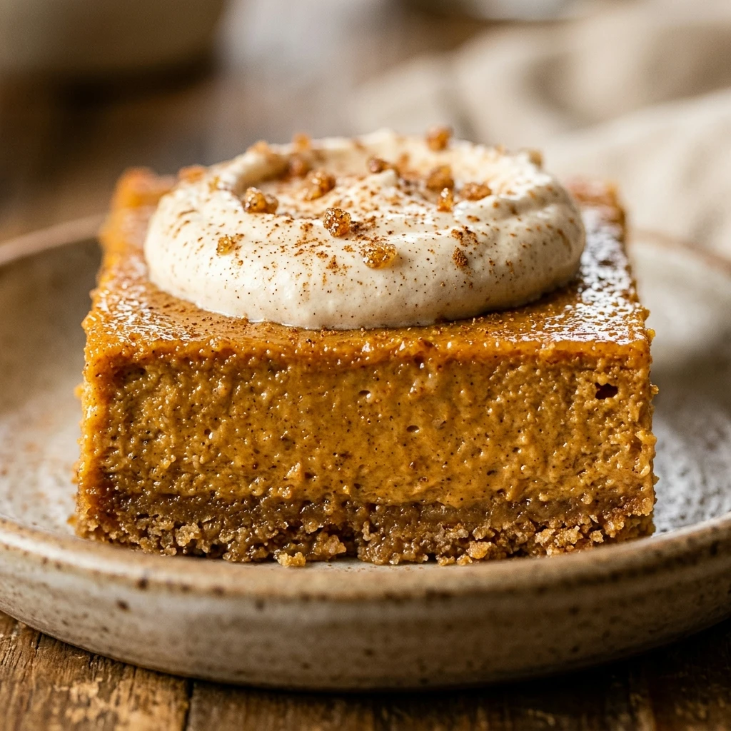Chai Latte Pumpkin Cheesecake Bars Recipe