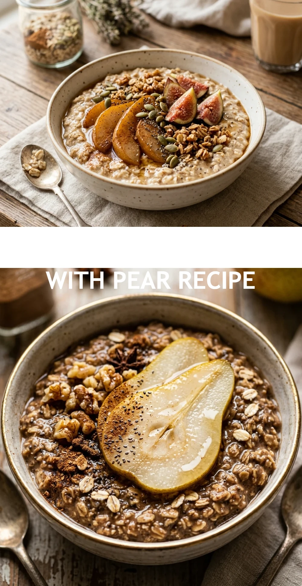 Chai Overnight Oats With Pear Recipe