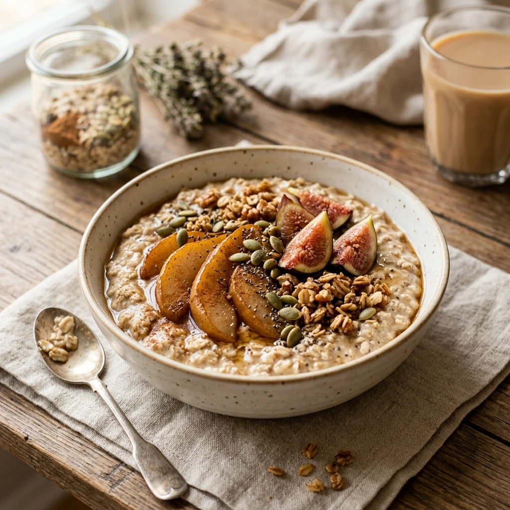 Chai Overnight Oats With Pear Recipe