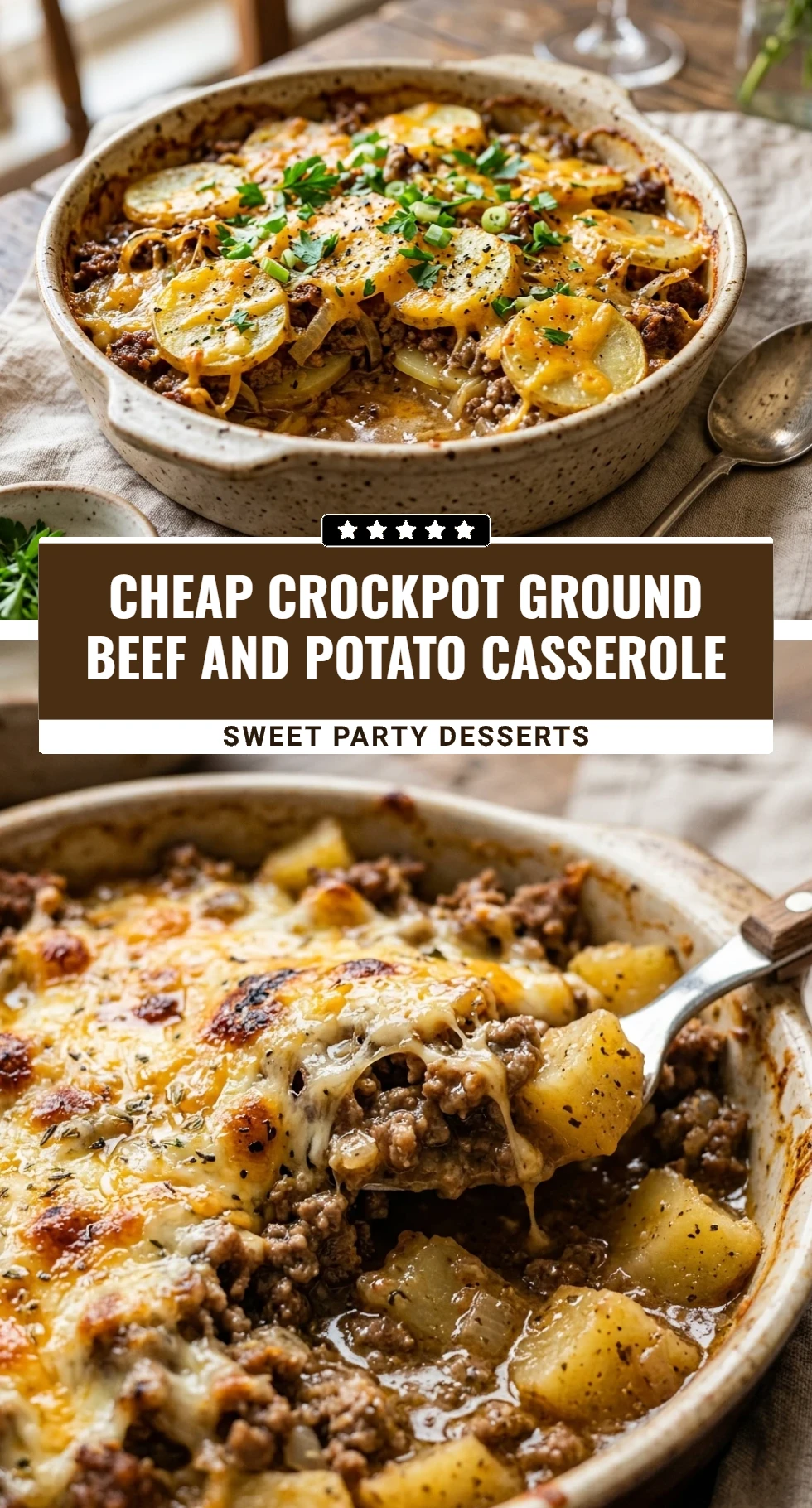 Cheap Crockpot Ground Beef And Potato Casserole