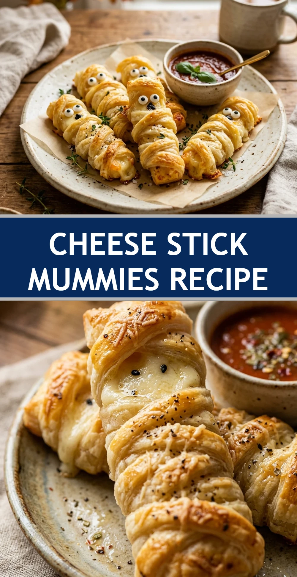 Cheese Stick Mummies Recipe