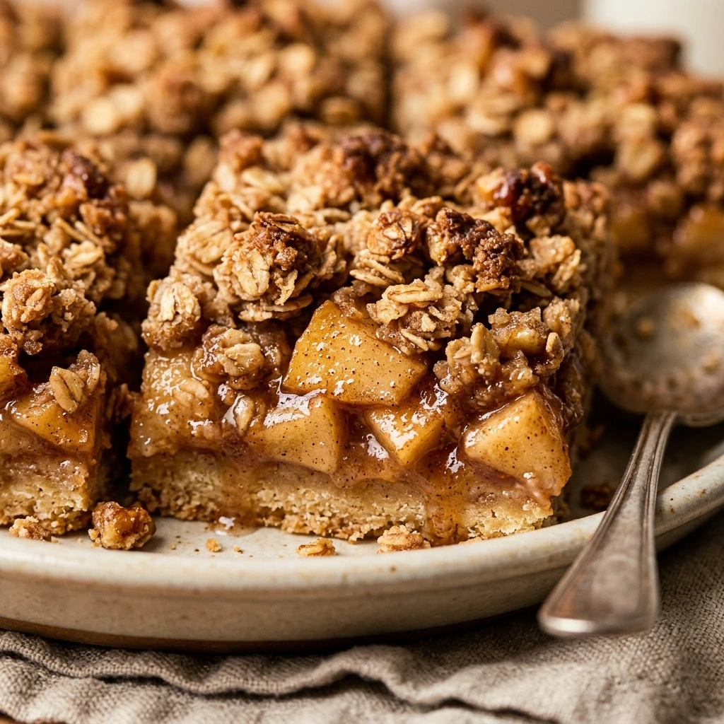 Cinnamon Apple Crumble Bars Recipe