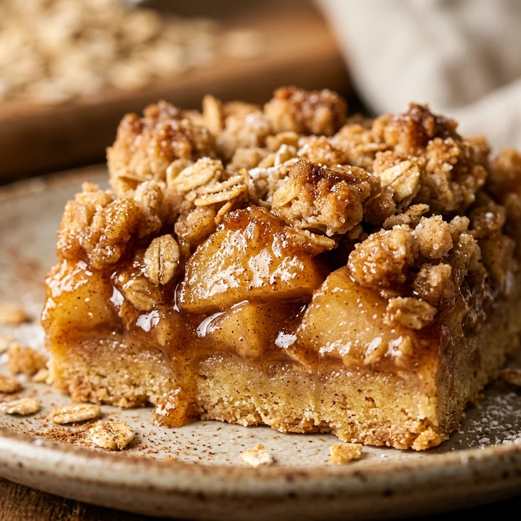 Cinnamon Apple Crumble Bars Recipe