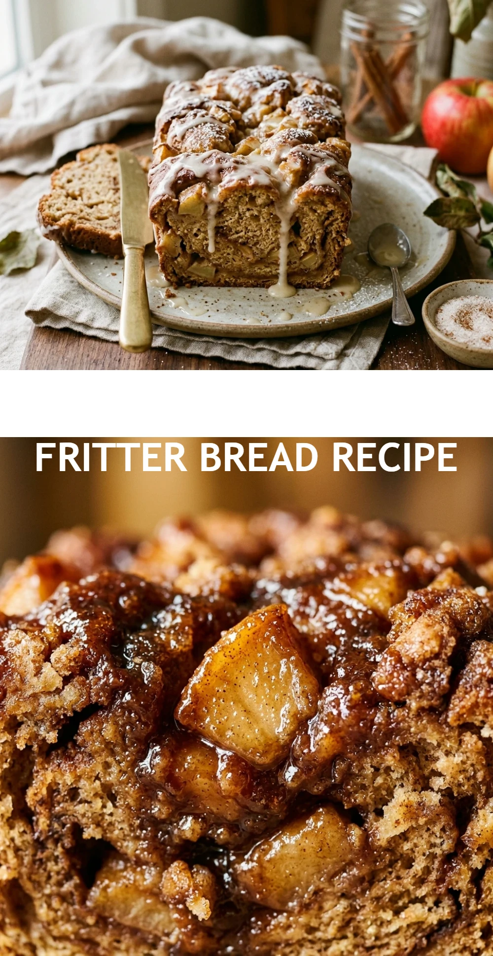 Cinnamon Apple Fritter Bread Recipe