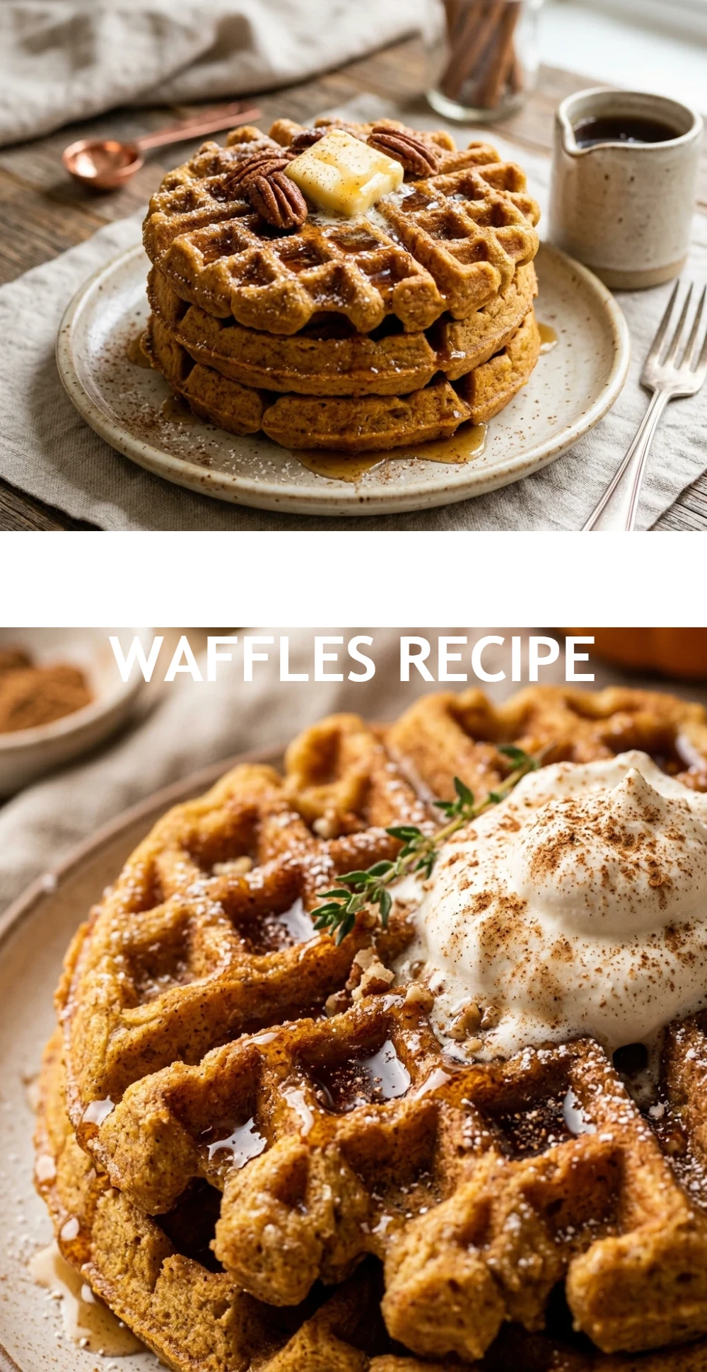Cinnamon Pumpkin Waffles Recipe