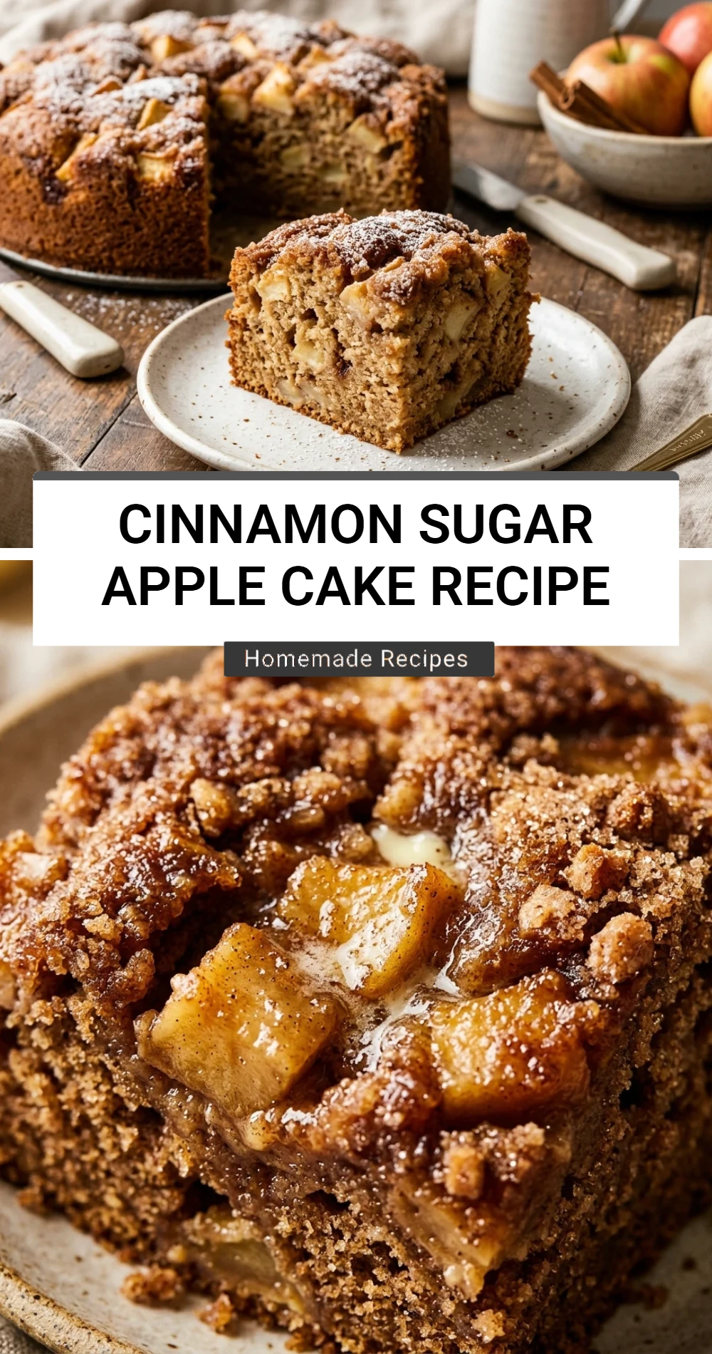 Cinnamon Sugar Apple Cake Recipe