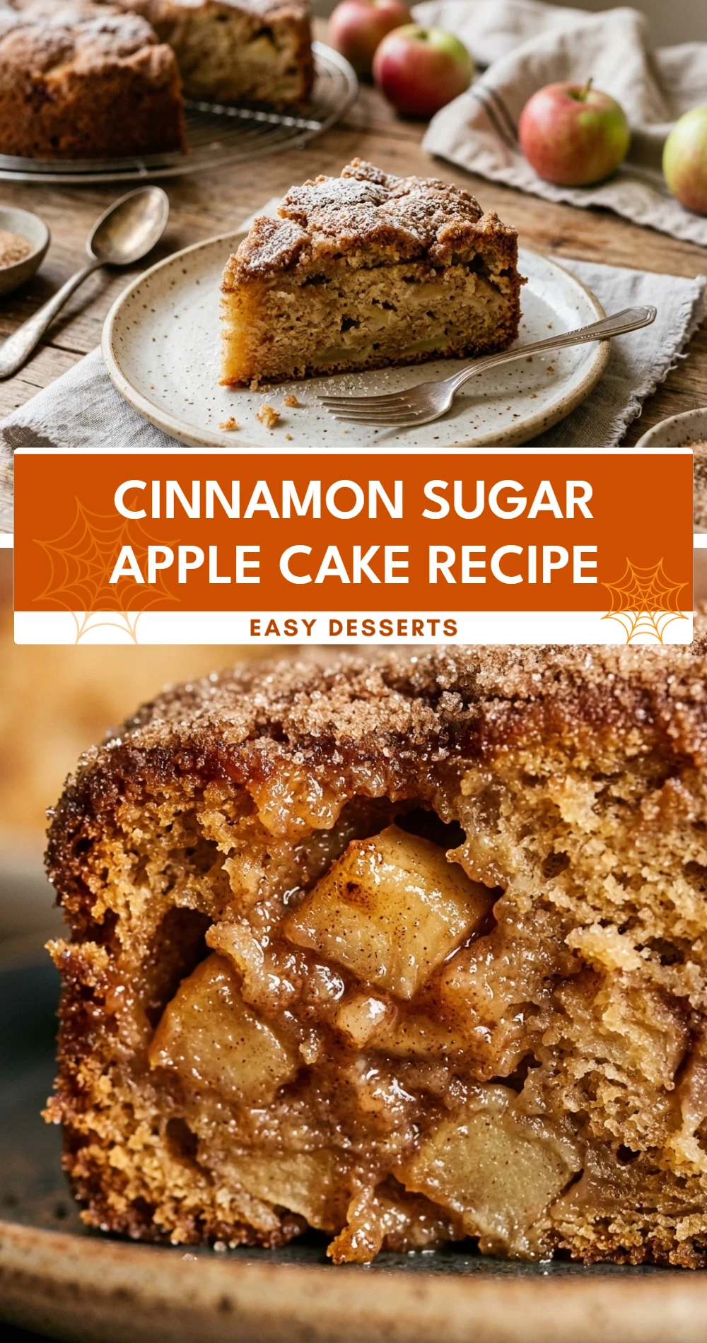 Cinnamon Sugar Apple Cake Recipe