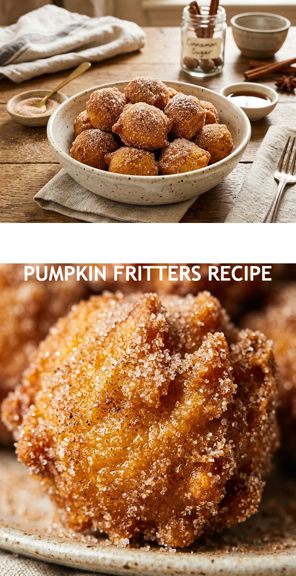 Cinnamon Sugar Pumpkin Fritters Recipe