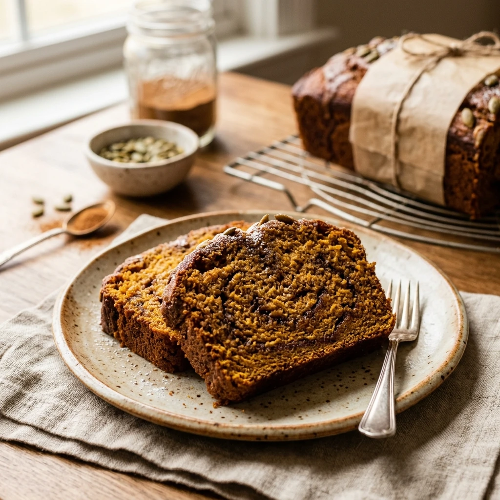 Cinnamon Swirl Pumpkin Bread Recipe