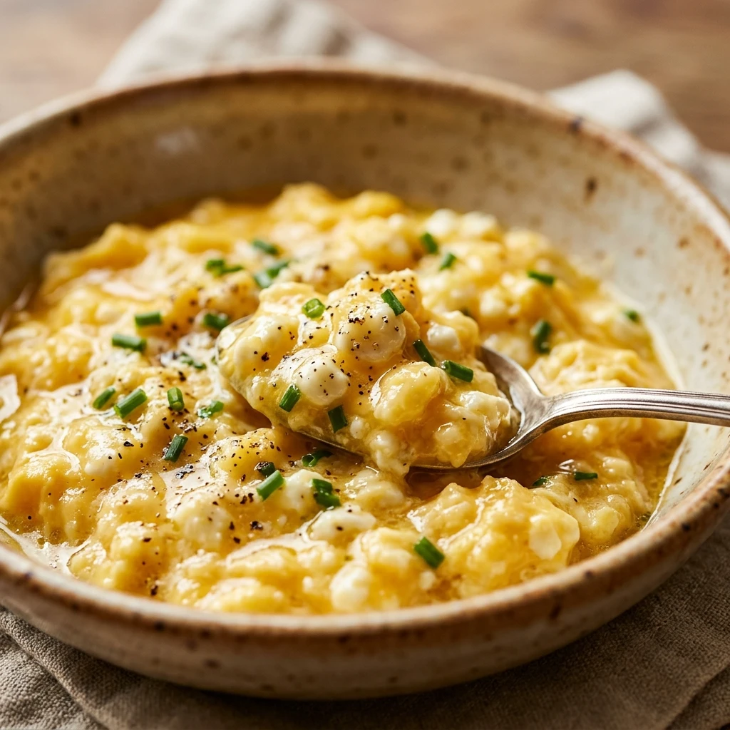 Cottage Cheese Scrambled Eggs High Protein Recipe