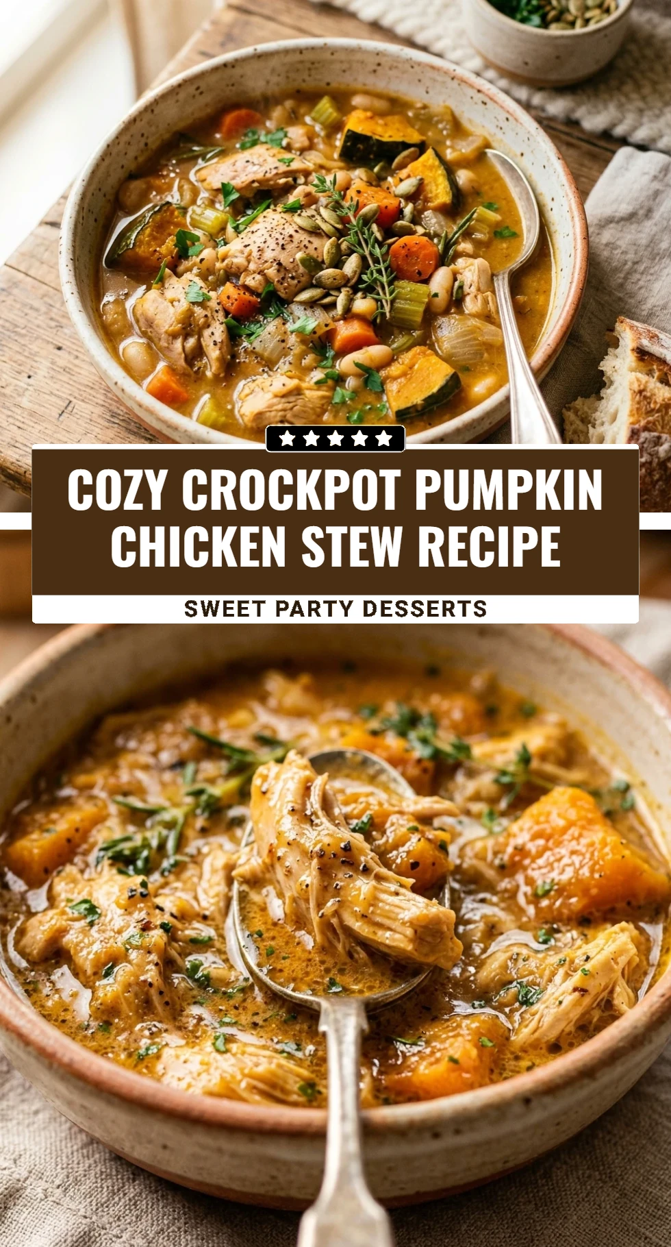 Cozy Crockpot Pumpkin Chicken Stew Recipe