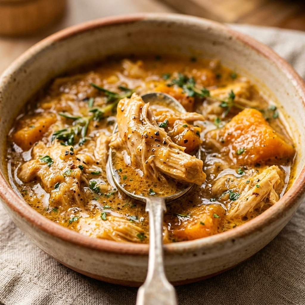 Cozy Crockpot Pumpkin Chicken Stew Recipe