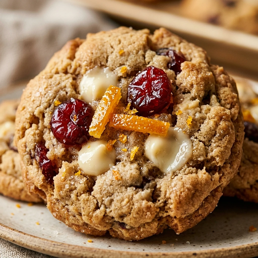 Cranberry Orange White Chocolate Chip Cookies