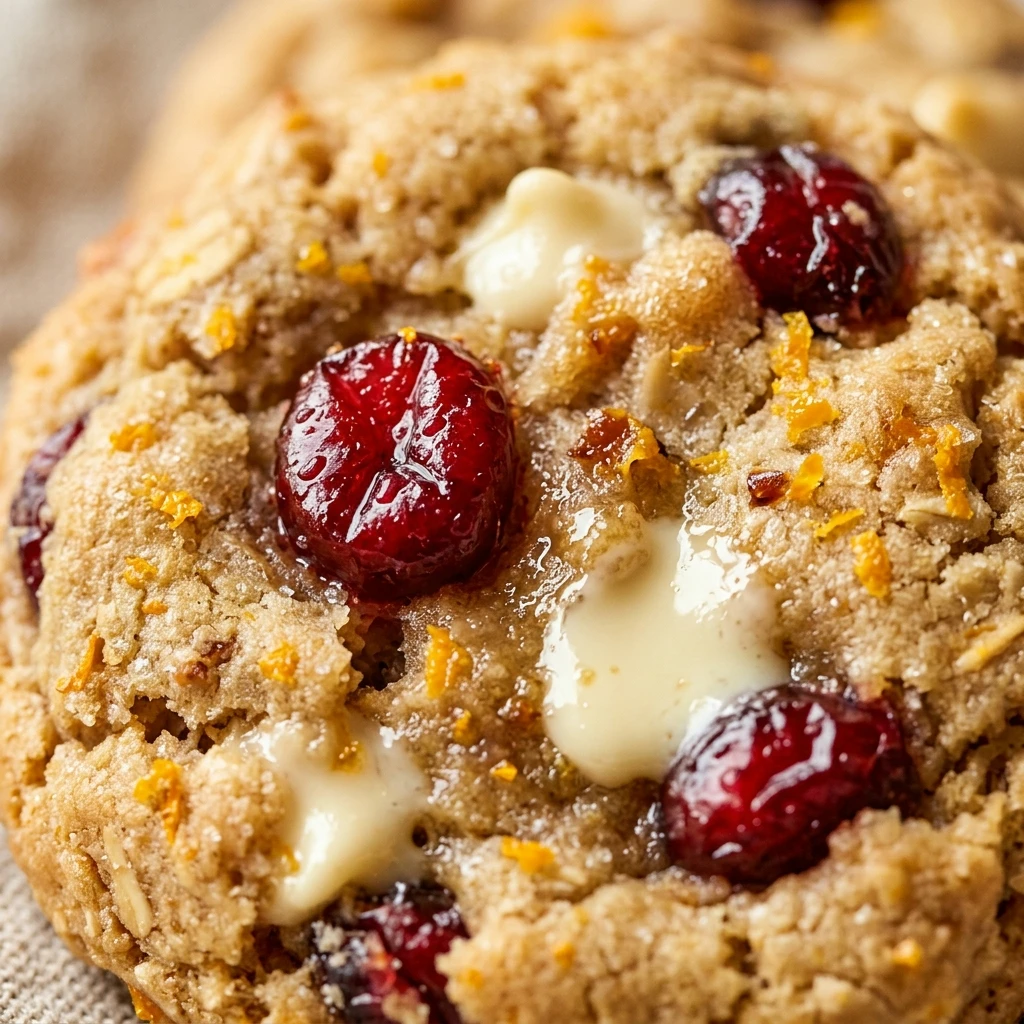 Cranberry Orange White Chocolate Chip Cookies