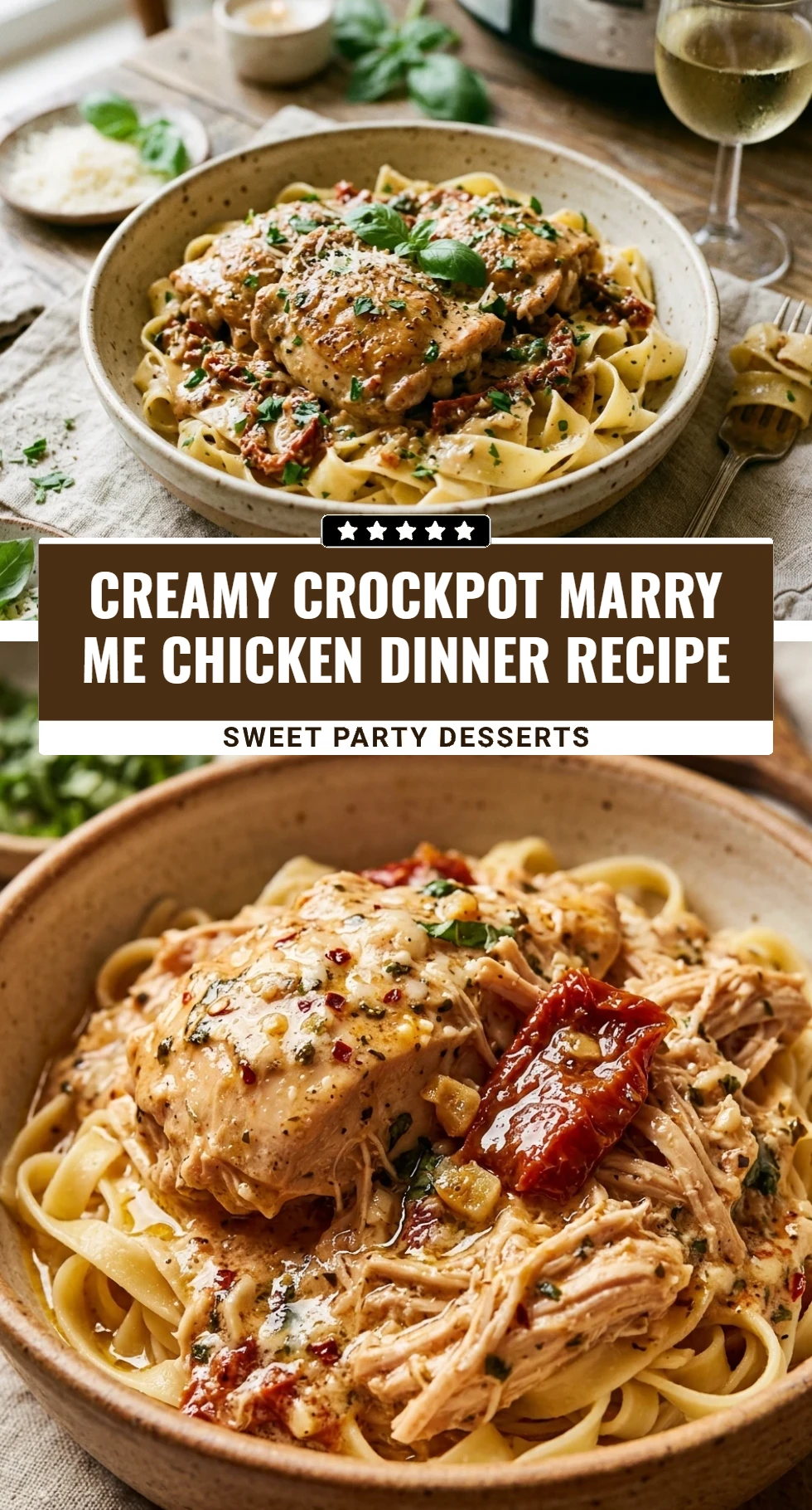 Creamy Crockpot Marry Me Chicken Dinner Recipe