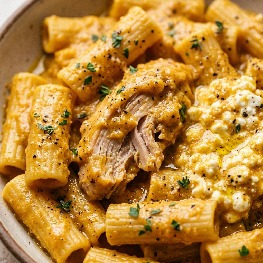Creamy Pumpkin Chicken And Cottage Cheese Pasta Recipe