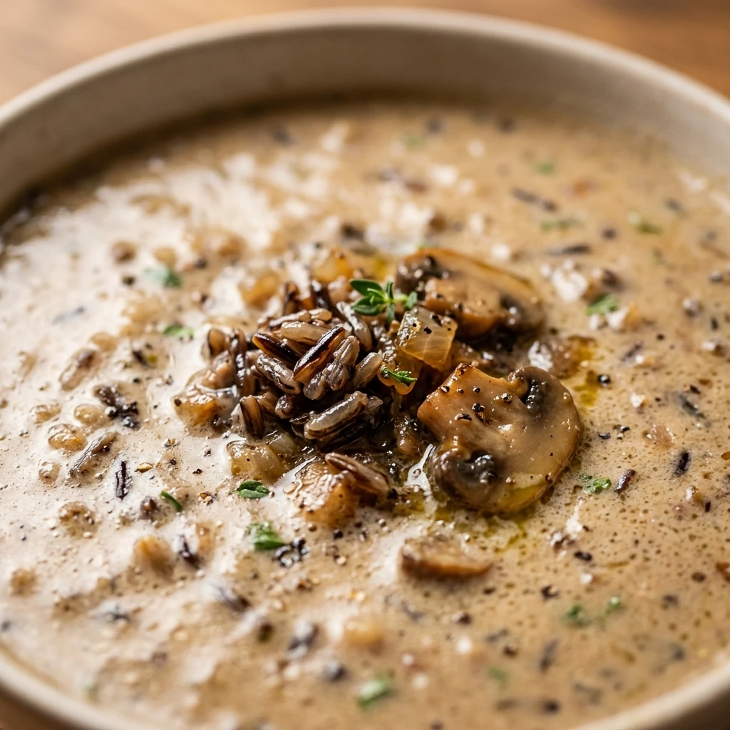 Creamy Wild Rice And Mushroom Soup Recipe