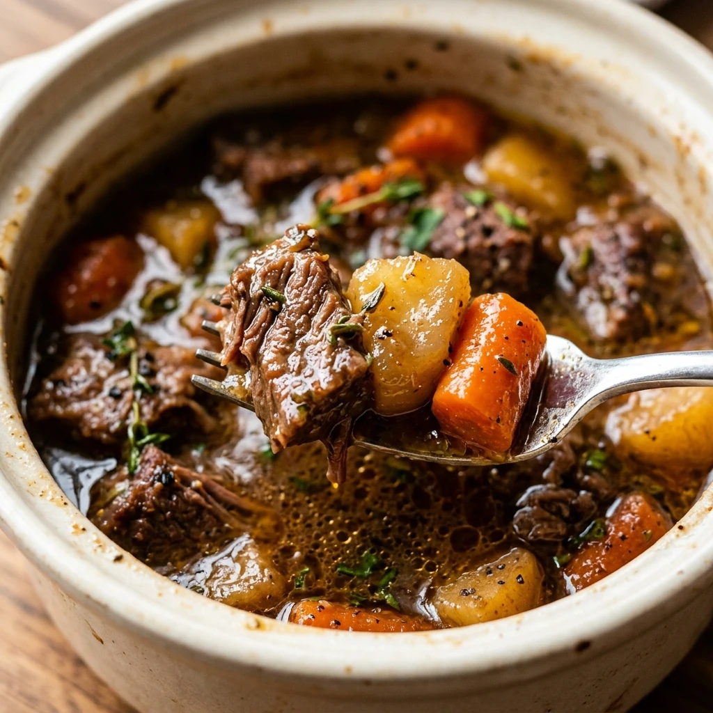 CrockpotBeef Stew With Potatoes And Carrots