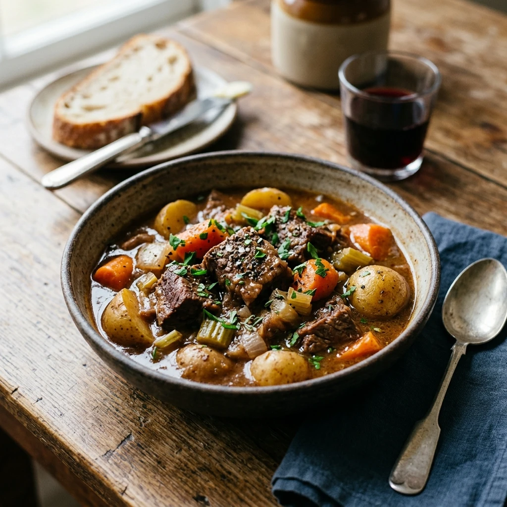 CrockpotBeef Stew With Potatoes And Carrots