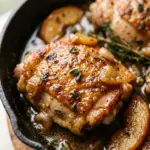 Easy One Pot Apple Cider Chicken Thighs