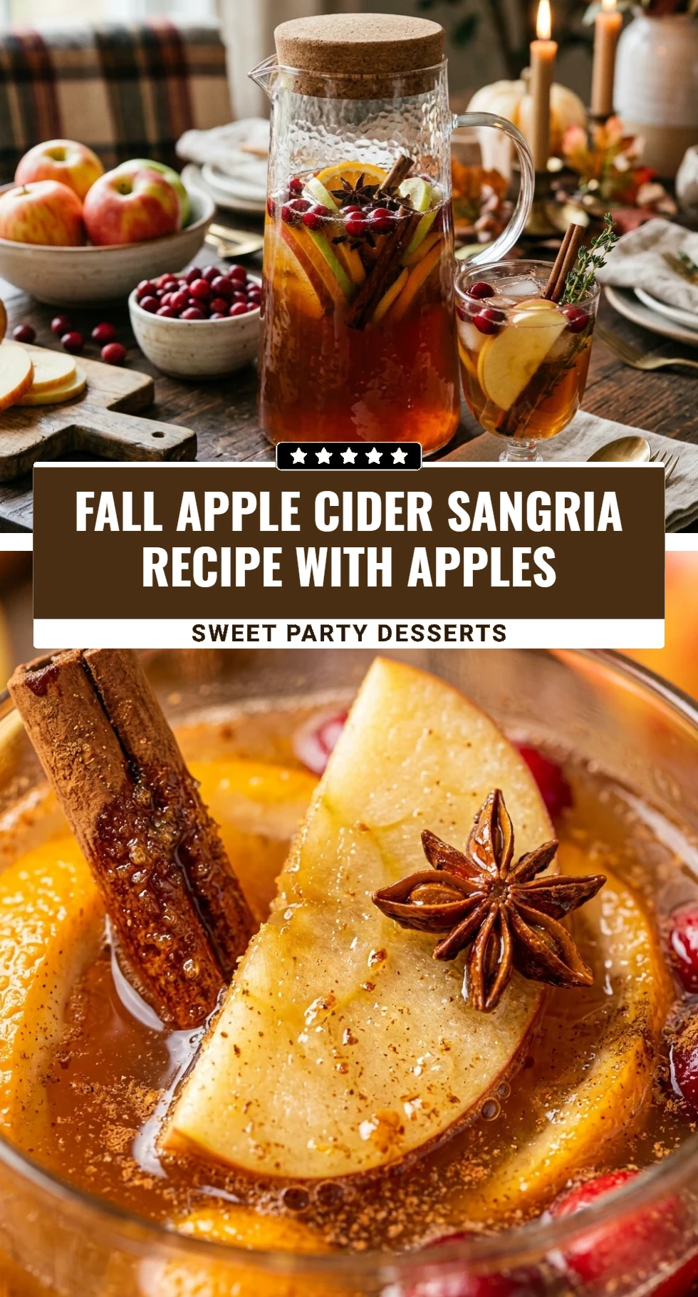 Fall Apple Cider Sangria Recipe With Apples