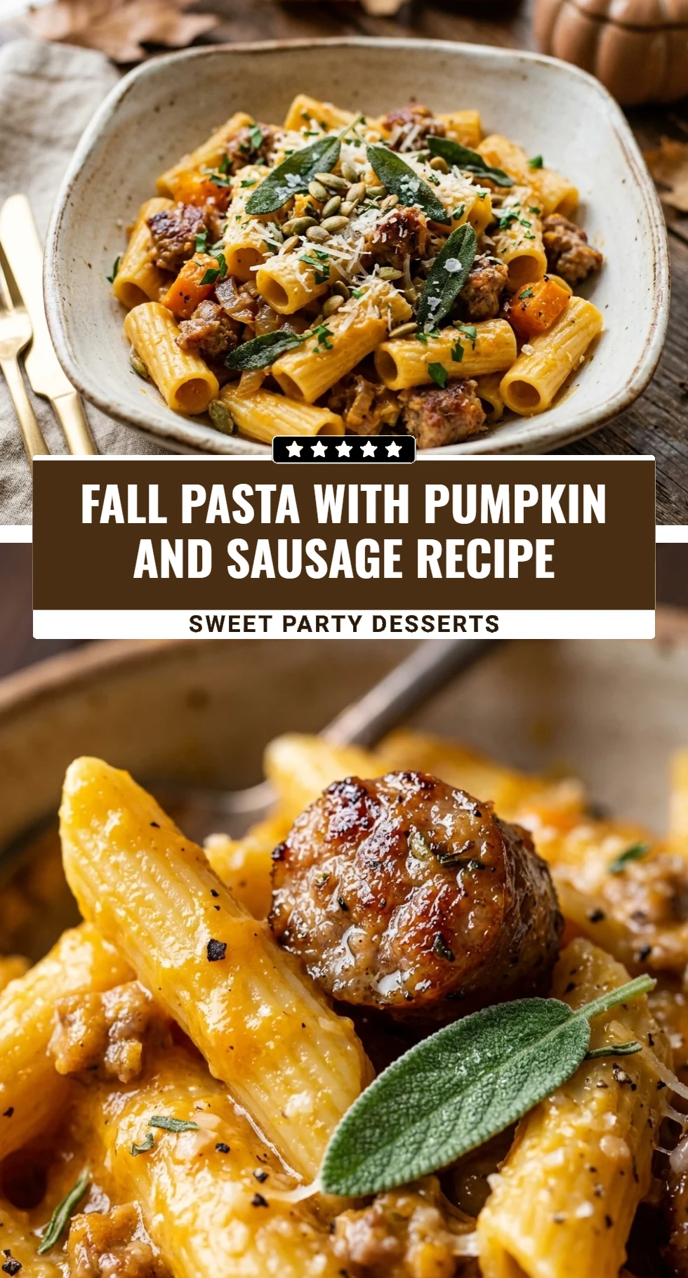Fall Pasta With Pumpkin And Sausage Recipe