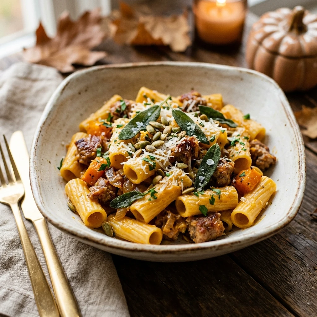 Fall Pasta With Pumpkin And Sausage Recipe
