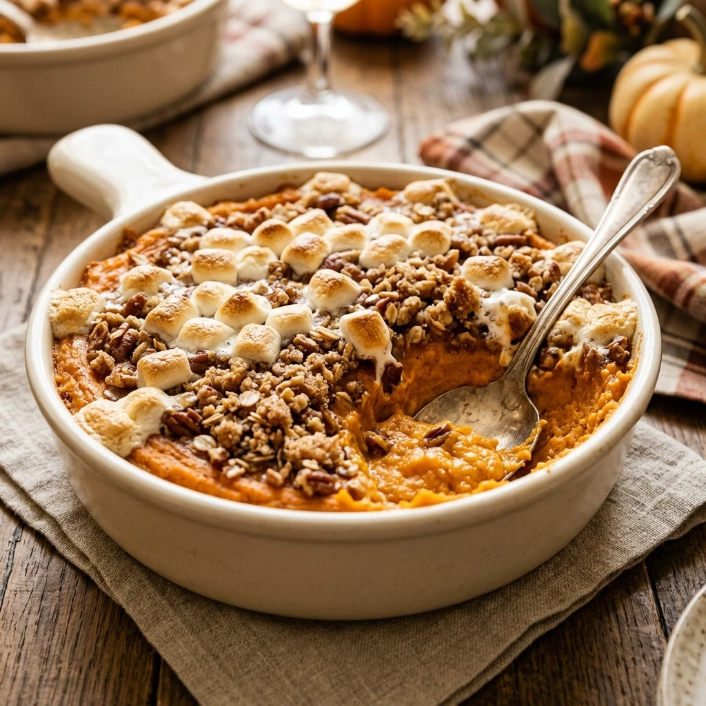 Fall Potluck Sweet Potato Casserole