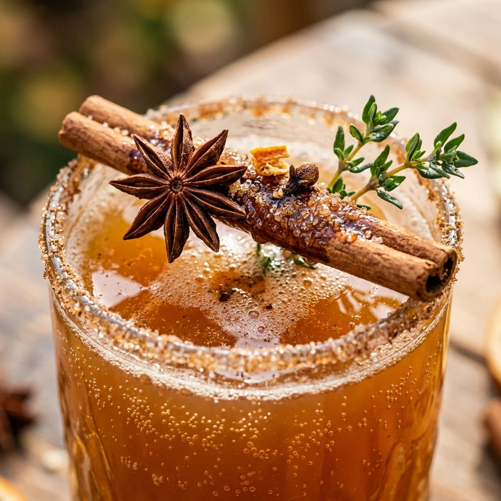 Fall Spiced Apple Cider Cocktail