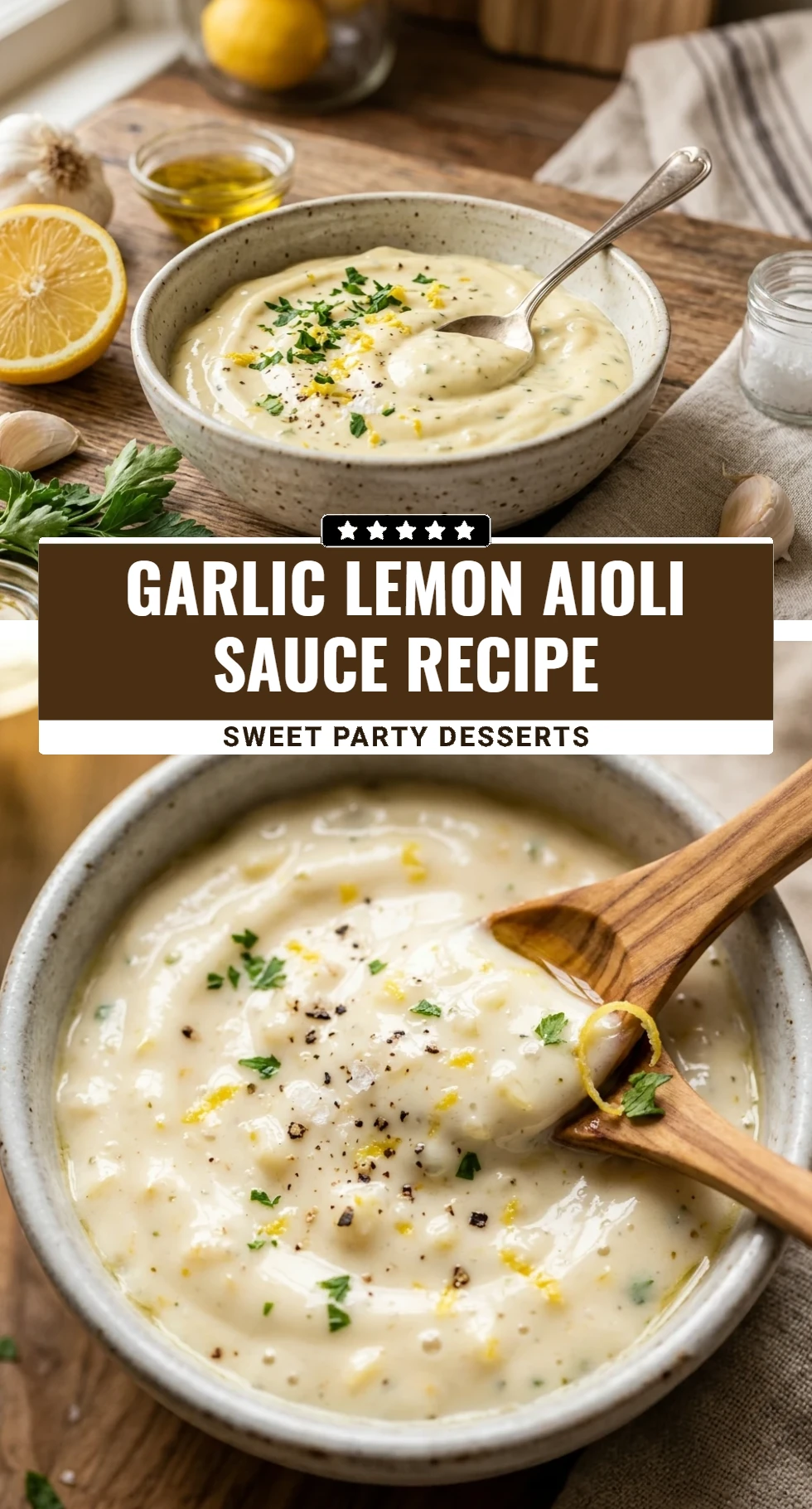 Garlic Lemon Aioli Sauce Recipe