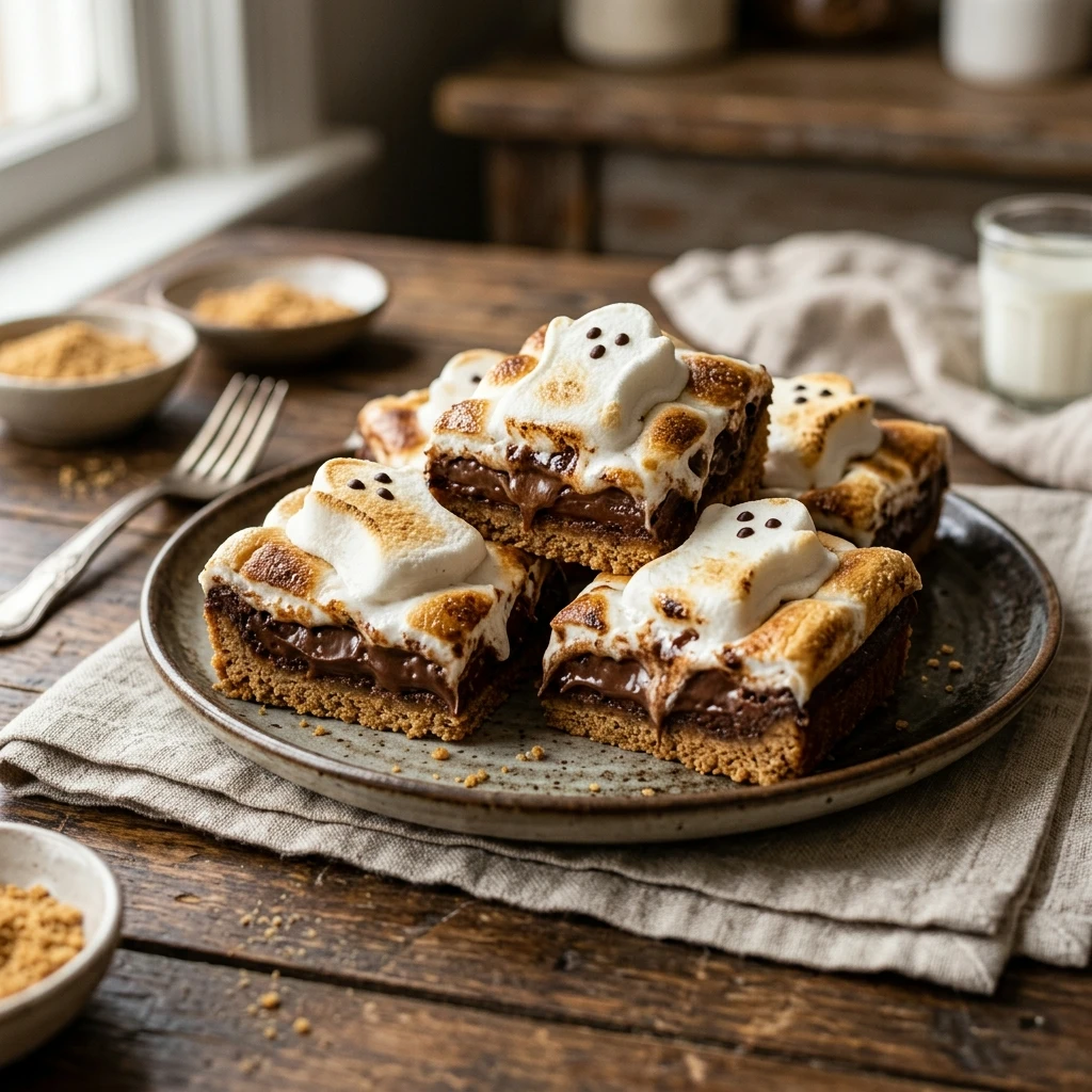 Ghost Peep S'mores Bars Recipe