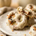Ghostly White Chocolate Pretzel Bites