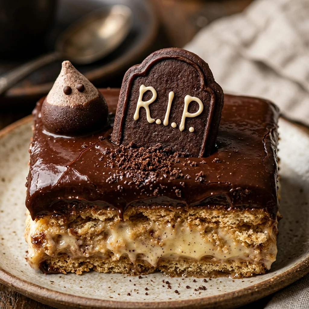 Graveyard Chocolate Eclair Cake Recipe