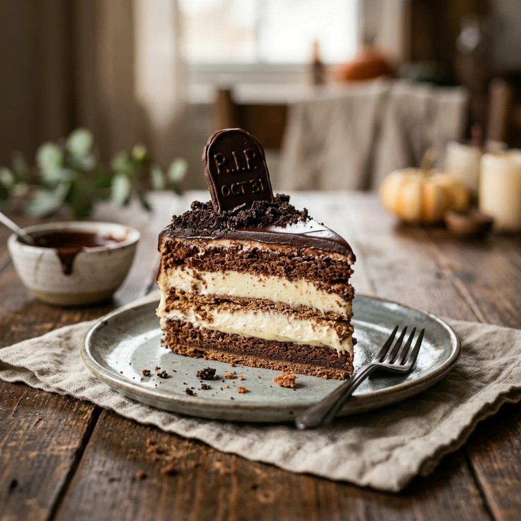Graveyard Chocolate Eclair Cake Recipe