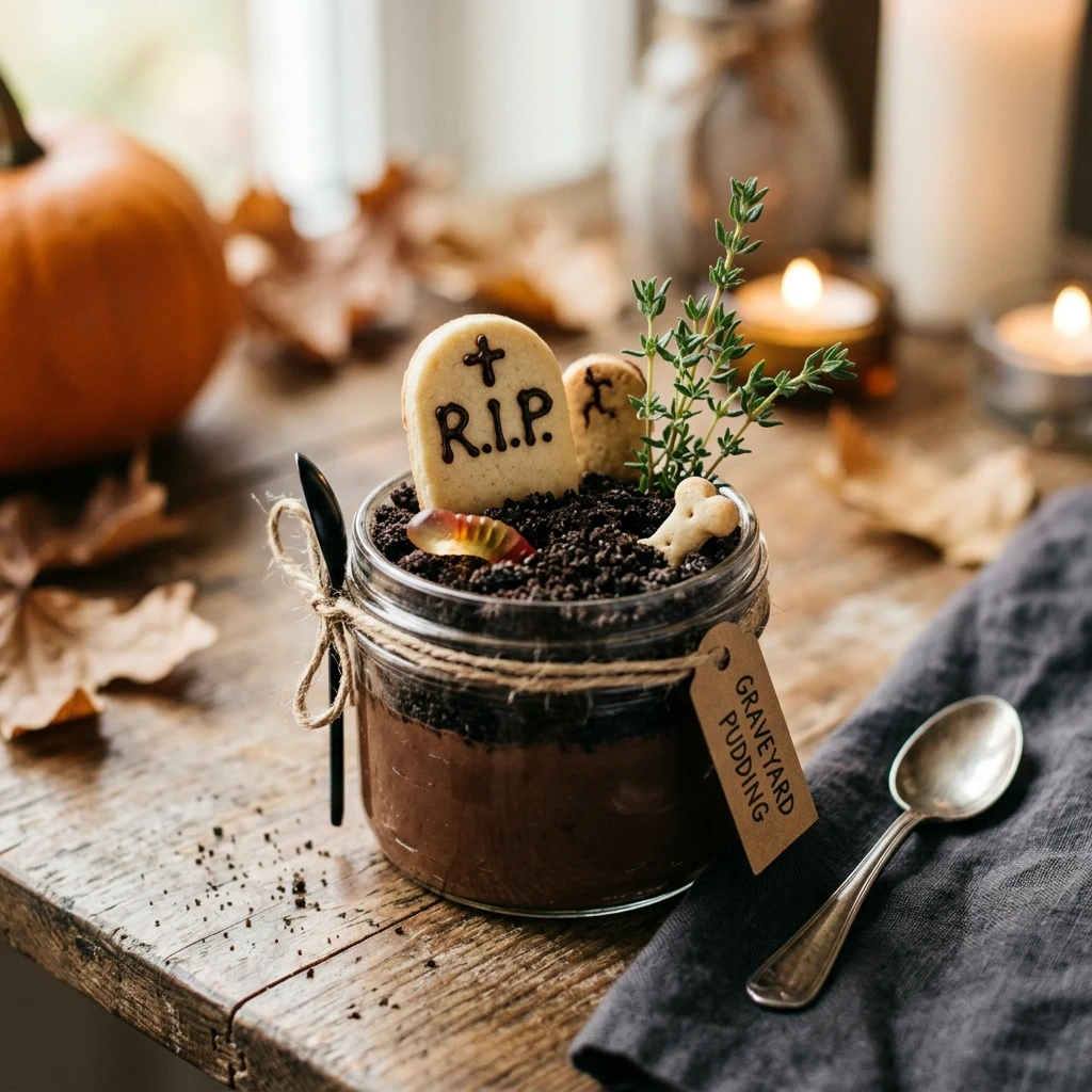 Graveyard Pudding Cups Recipe