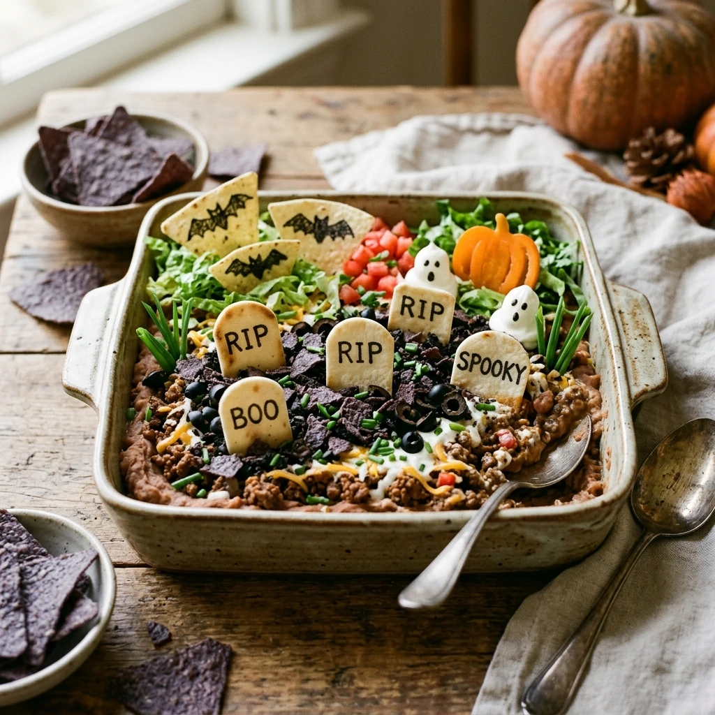 Graveyard Taco Dip Recipe