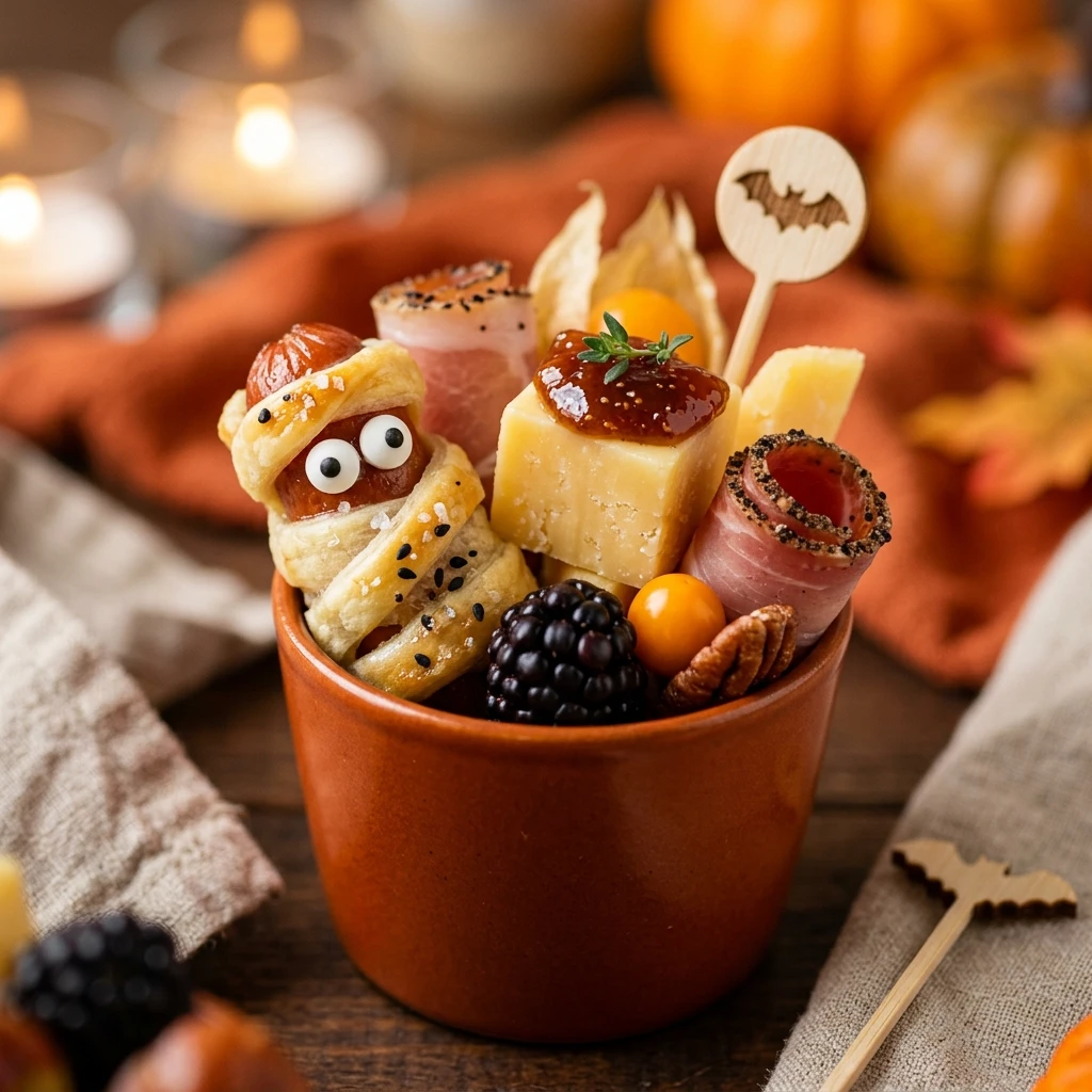 Halloween Charcuterie Cups Recipe