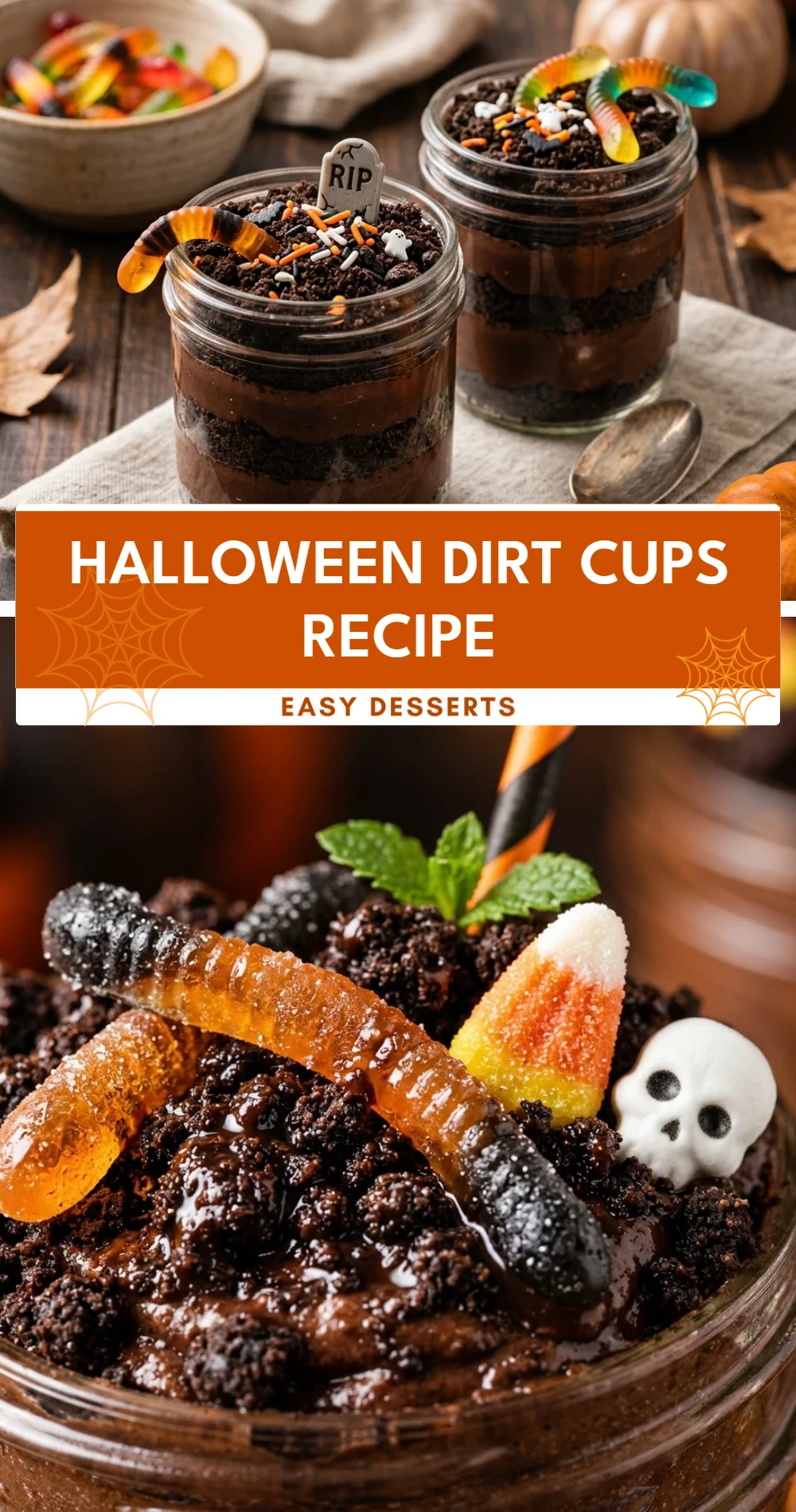 Halloween Dirt Cups Recipe